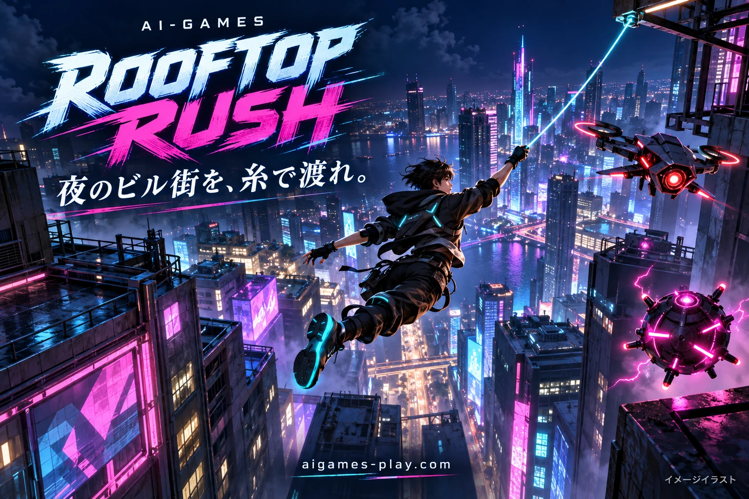 ROOFTOP RUSHの紹介イラスト